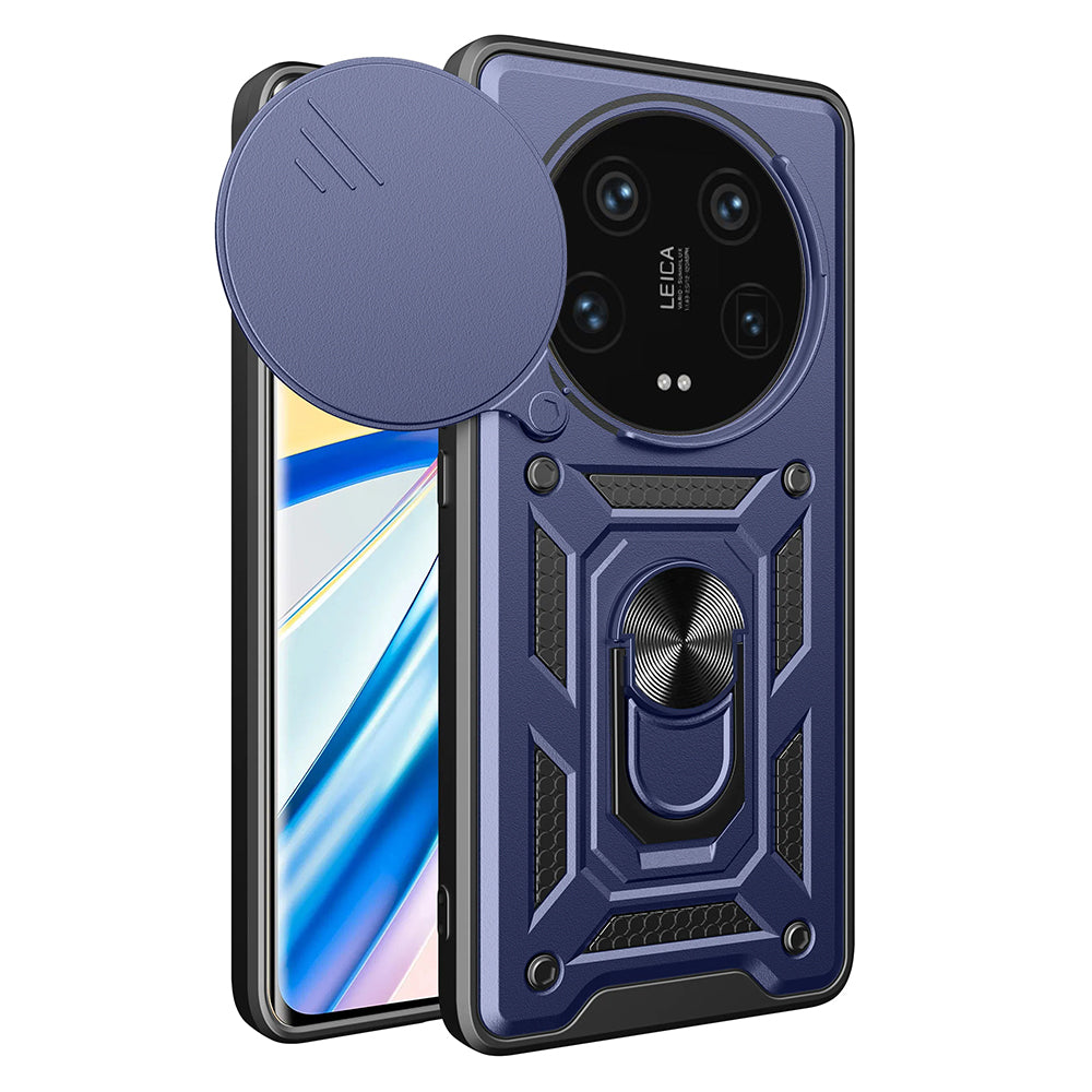 Coque pour Xiaomi 14 Ultra, Techsuit, CamShield, Bleue