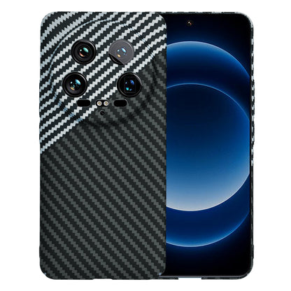 Hülle für Xiaomi 14 Ultra, Techsuit, Carbonite FiberShell, Schwarz Grau