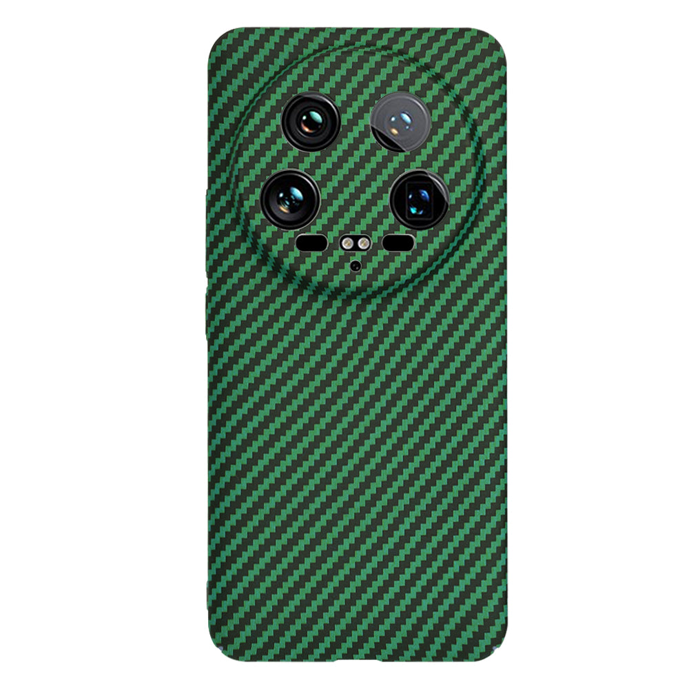 Hülle für Xiaomi 14 Ultra, Techsuit, Carbonite FiberShell, Grün