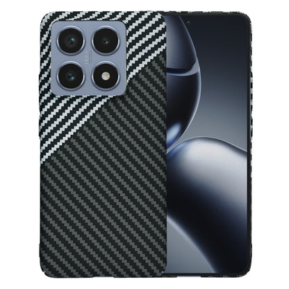 Coque pour Xiaomi 14T Pro, Techsuit, Carbonite FiberShell, Noir Gris