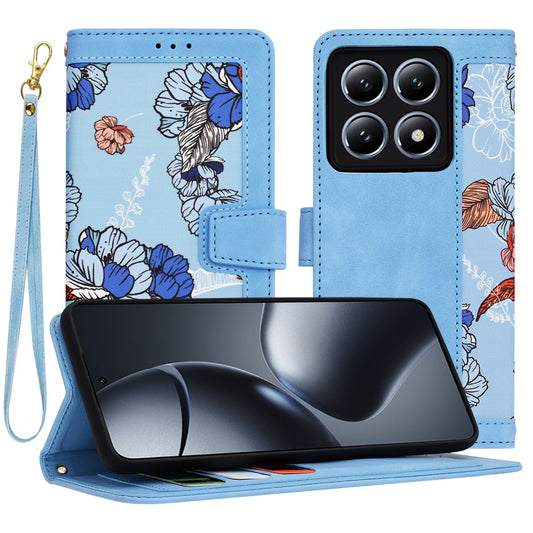 Hülle für Xiaomi 14T Pro, Techsuit, FlipCraft, Blau