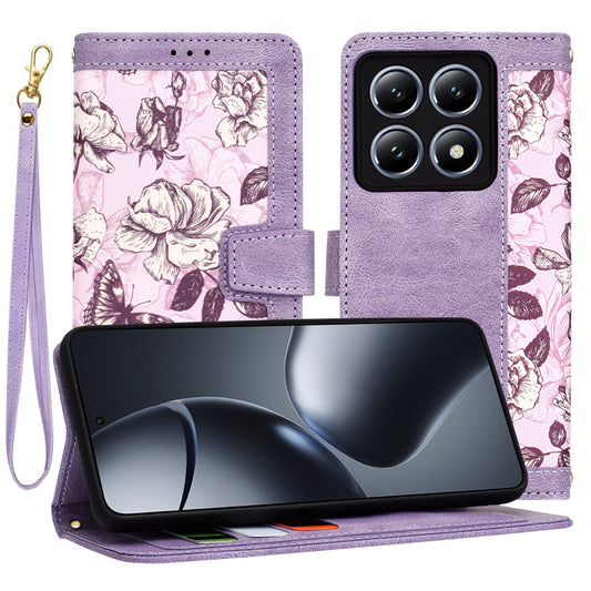 Hülle für Xiaomi 14T Pro, Techsuit, FlipCraft, Lila