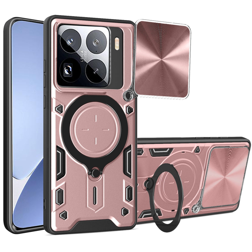 Coque pour Xiaomi 15 Pro, Techsuit, CamGuard Pro, Rose Doré