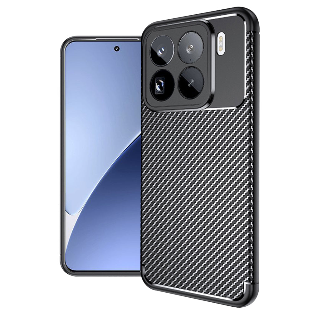 Case for Xiaomi 15 Pro, Techsuit, CarbonFiber, Black