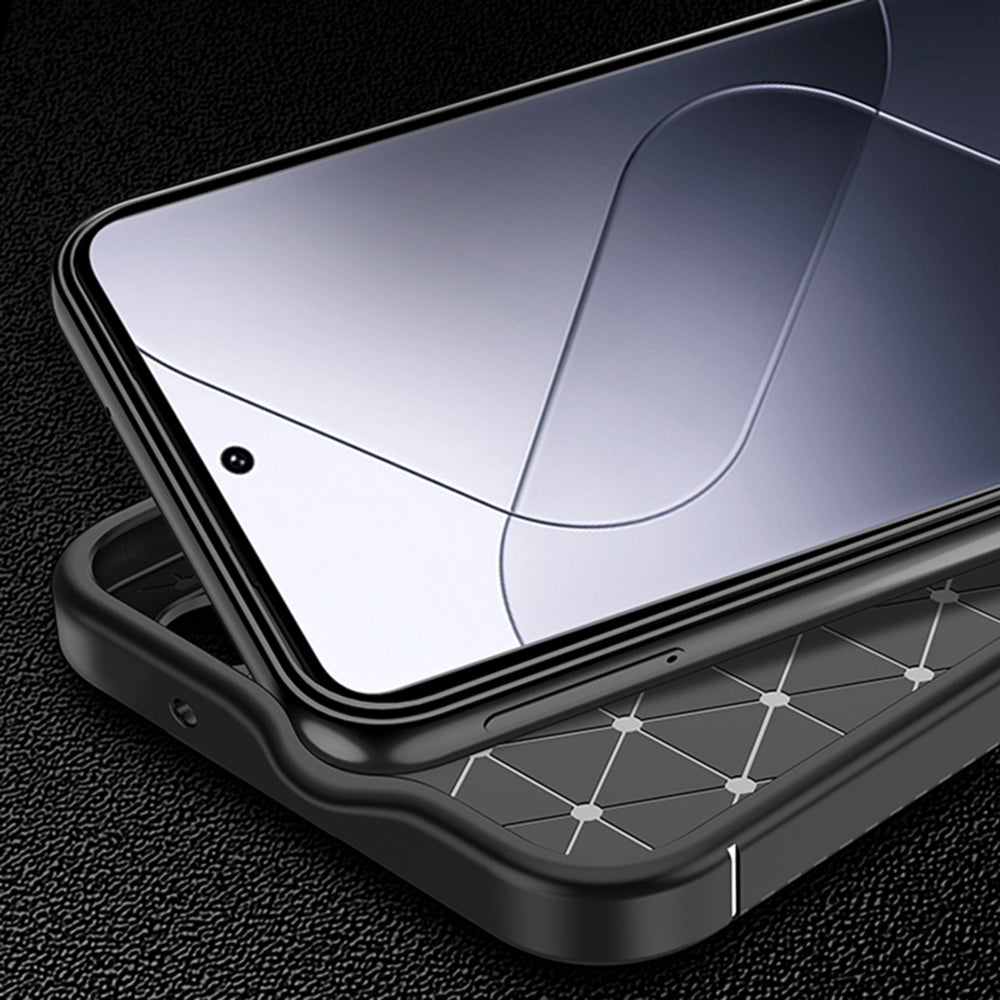Case for Xiaomi 15 Pro, Techsuit, CarbonFiber, Black