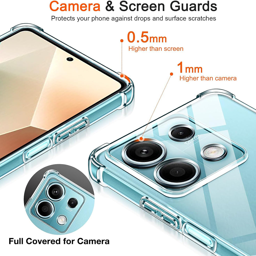 Hülle für Xiaomi 15 Pro, Techsuit, stoßfest klar, transparent