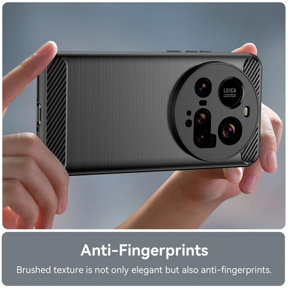 Hülle für Xiaomi 15 Ultra, Techsuit, Carbon, Schwarz