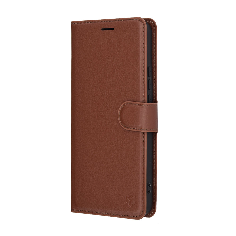 Hülle für Xiaomi 15 Ultra, Techsuit, Leder-Folio, Braun
