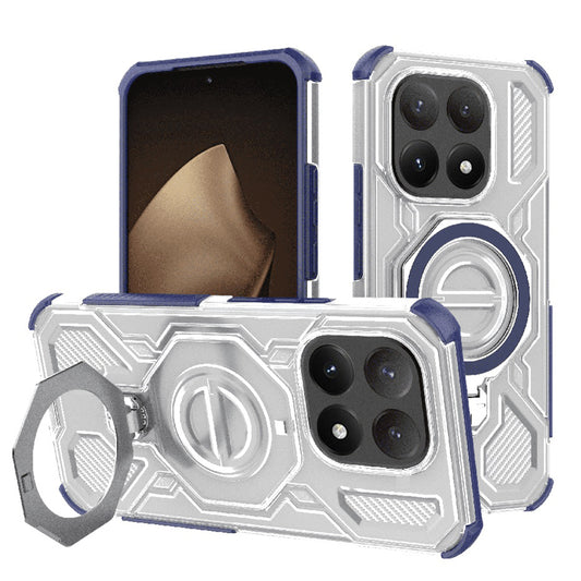 Étui pour Xiaomi 15T, Techsuit, Carbon Shield Pro, Bleu