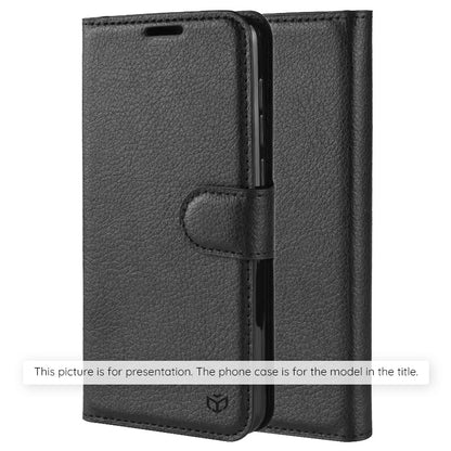 Hülle für Xiaomi 15T, Techsuit, Leder-Folio, Schwarz