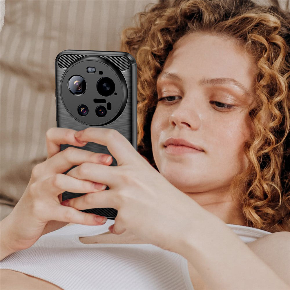 Case for Xiaomi 17 Ultra, Techsuit, Carbon, Black