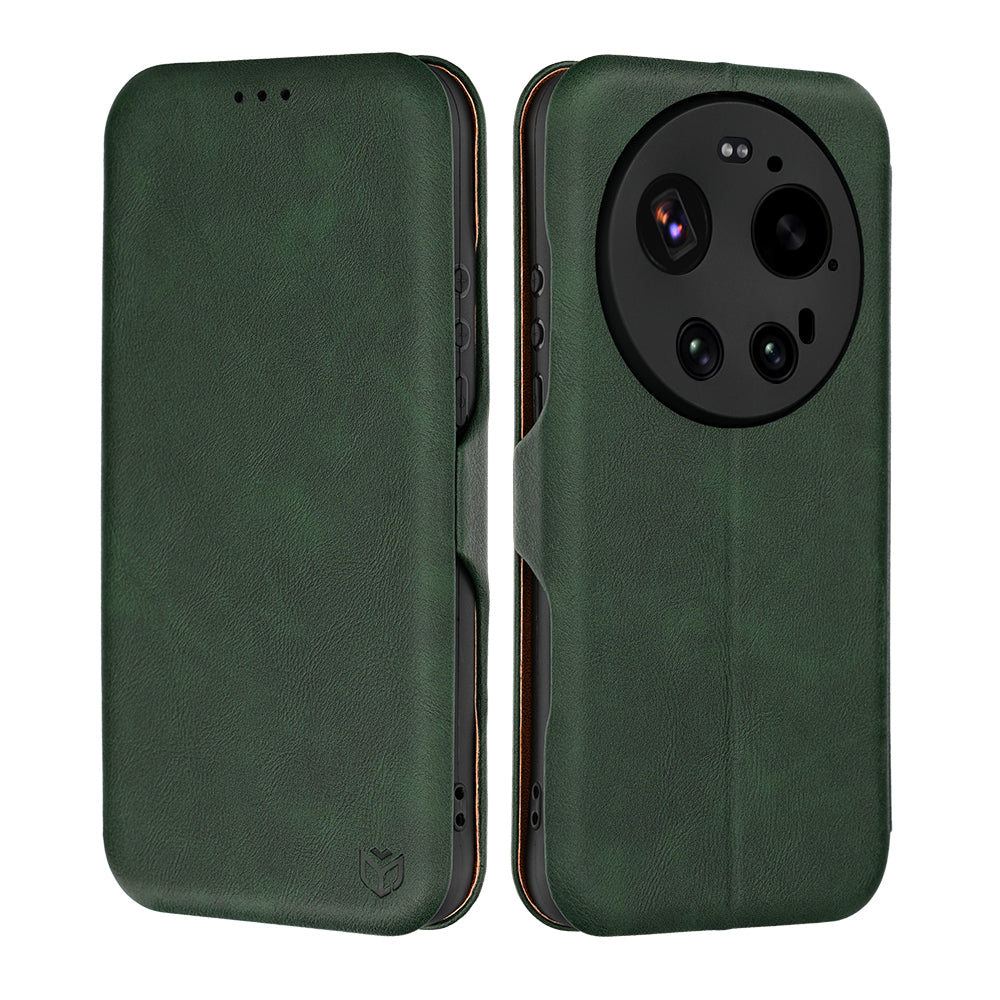 Hülle für Xiaomi 17 Ultra, Techsuit, Safe Wallet Plus, Grün