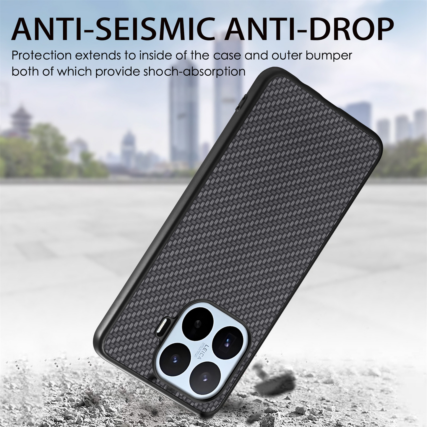Hülle für Xiaomi 17T, OEM, Carbon, Schwarz
