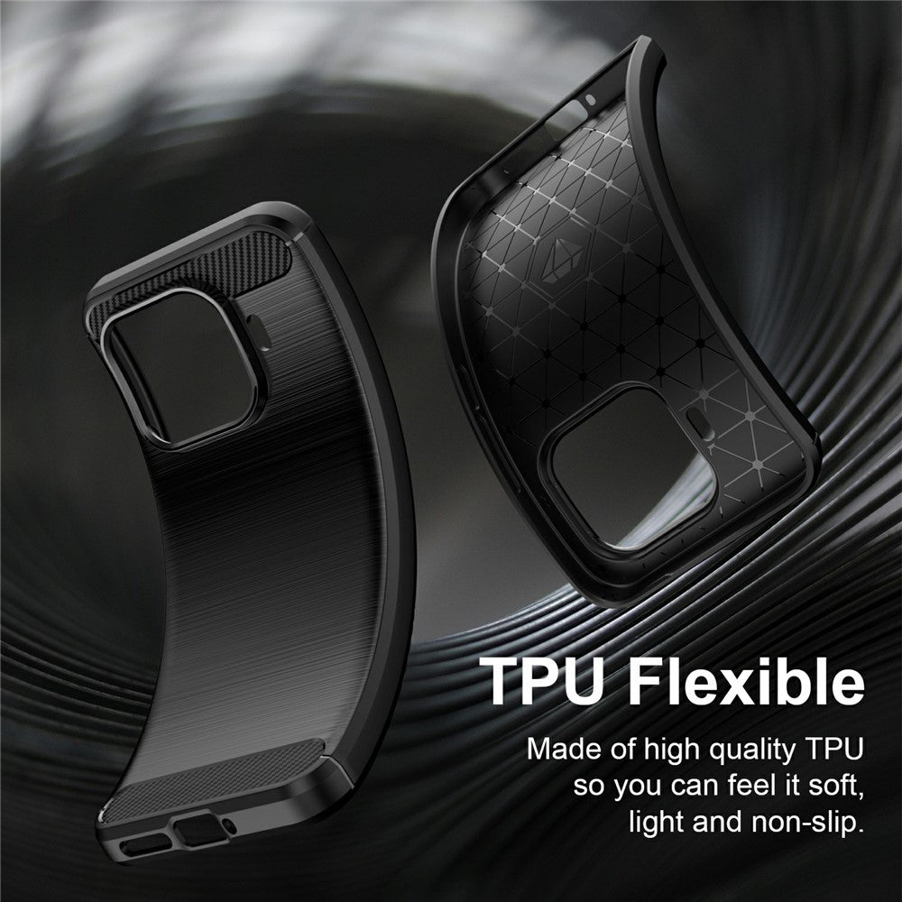 Coque pour Xiaomi 17T Pro, Techsuit, Carbone, Noire