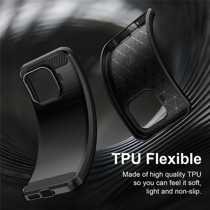 Coque pour Xiaomi 17T Pro, Techsuit, Carbone, Noire