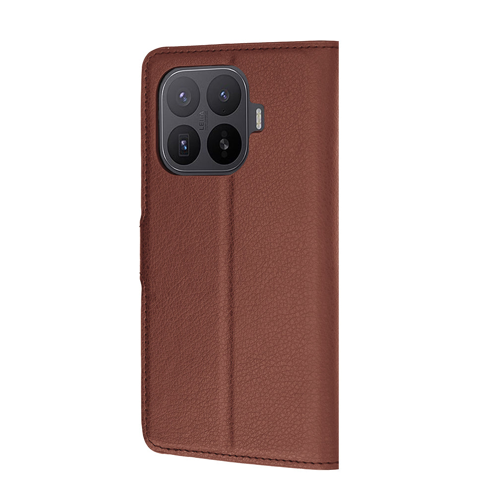 Hülle für Xiaomi 17T Pro, Techsuit, Leder-Folio, Braun
