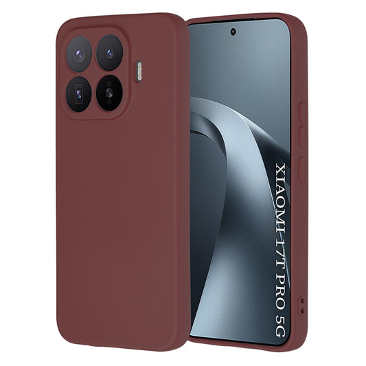 Case for Xiaomi 17T Pro, Techsuit, SoftFlex, Burgundy