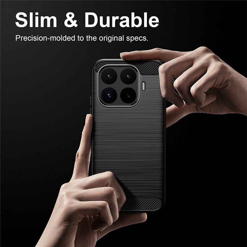 Coque pour Xiaomi 17T, Techsuit, Carbone, Noire