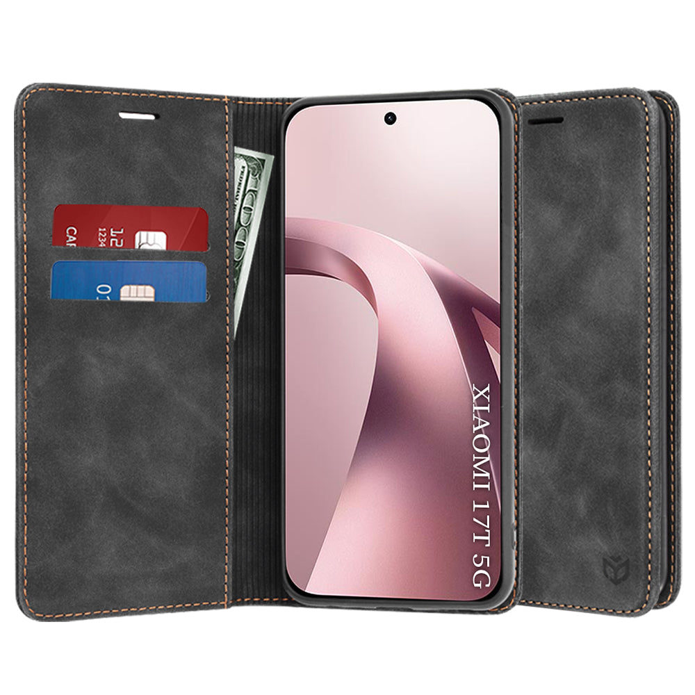 Hülle für Xiaomi 17T, Techsuit, Confy, Schwarz
