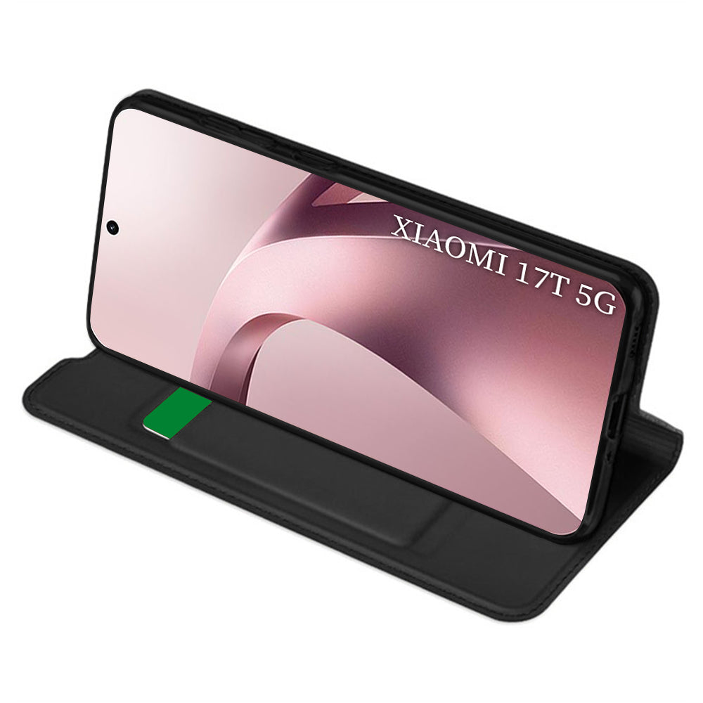 Case for Xiaomi 17T, Techsuit, Magskin Book, Black