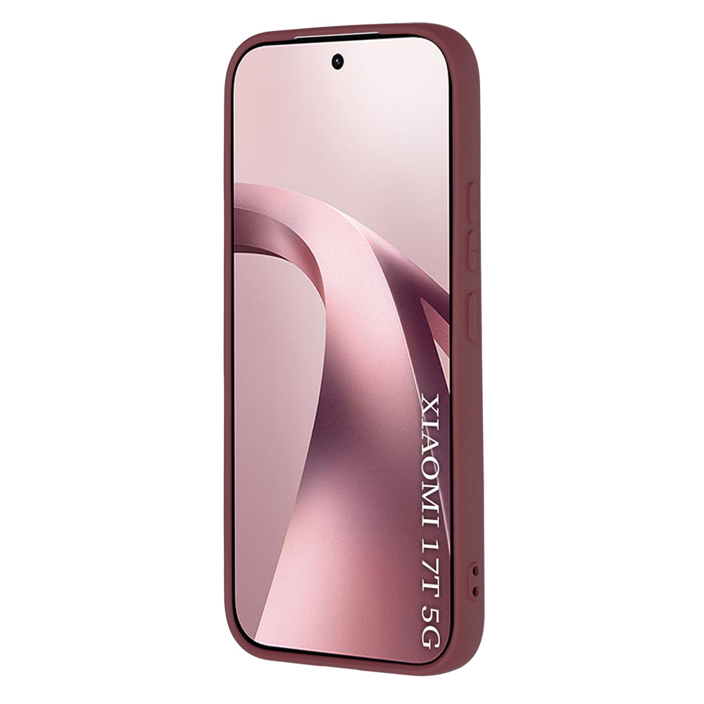 Hülle für Xiaomi 17T, Techsuit, SoftFlex, Weinrot
