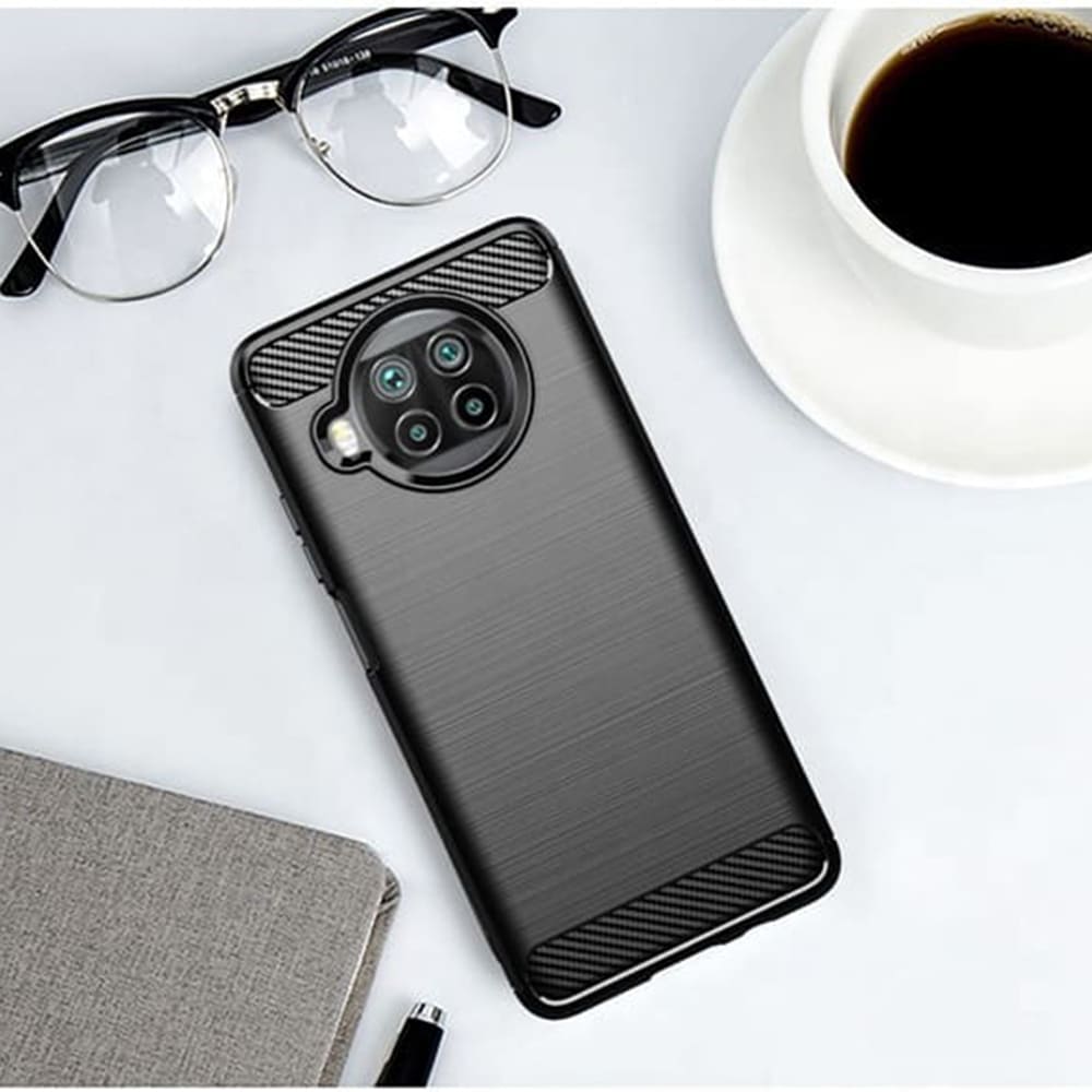 Coque pour Xiaomi Mi 10T Lite 5G, Techsuit, Carbone, Noire