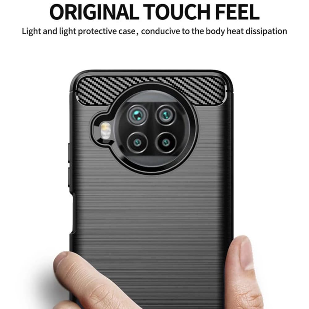 Coque pour Xiaomi Mi 10T Lite 5G, Techsuit, Carbone, Noire