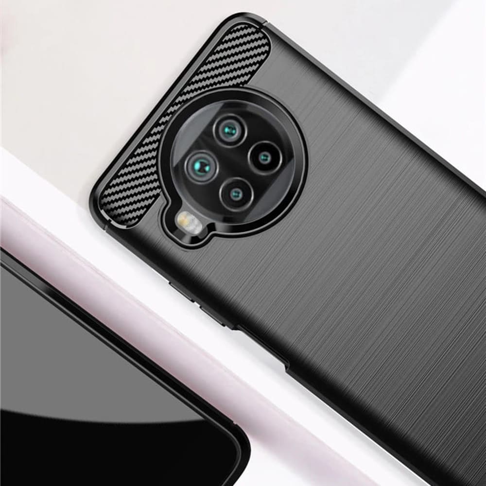 Coque pour Xiaomi Mi 10T Lite 5G, Techsuit, Carbone, Noire