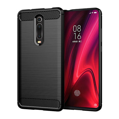 Hülle für Xiaomi Mi 9T Pro / 9T / Redmi K20 Pro / K20, Techsuit, Carbon, Schwarz