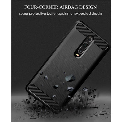 Hülle für Xiaomi Mi 9T Pro / 9T / Redmi K20 Pro / K20, Techsuit, Carbon, Schwarz