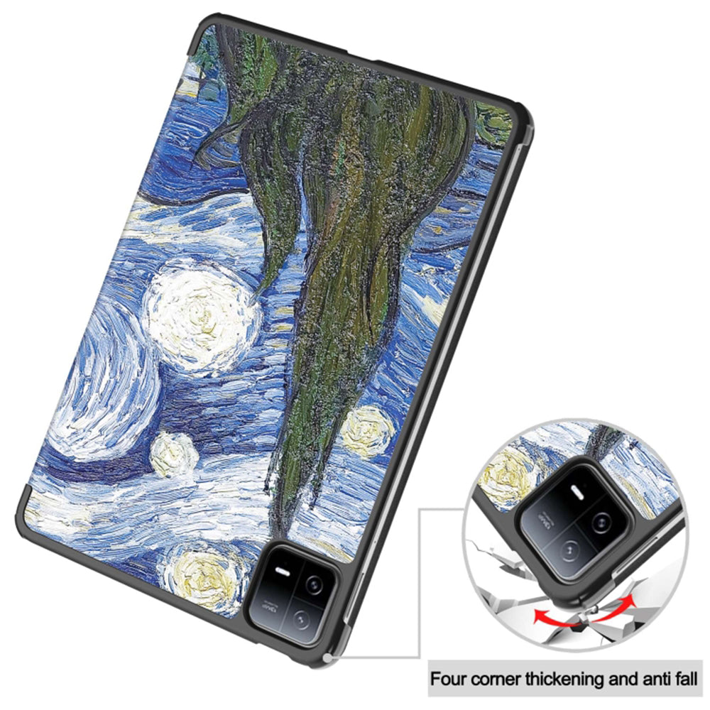 Coque pour Xiaomi Pad 6 / 6 Pro, Techsuit, FoldPro Starry Night, Multicolore