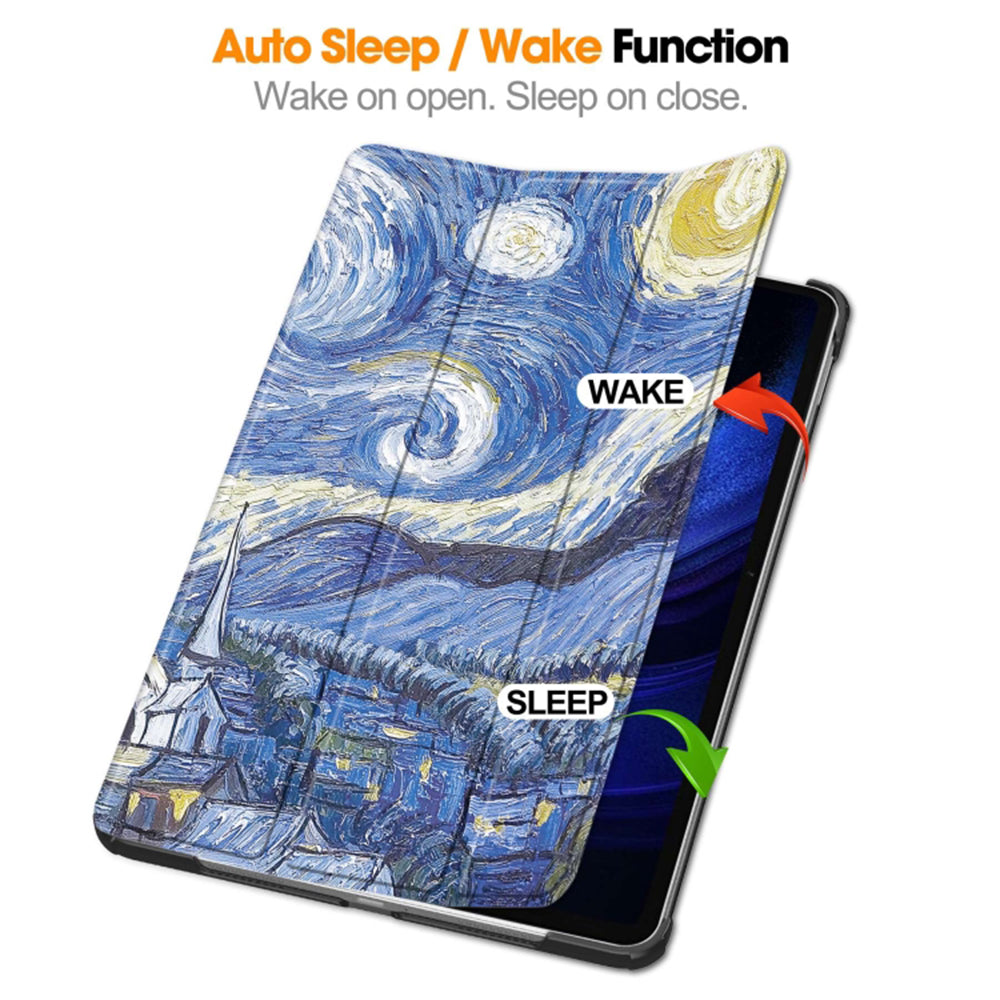 Coque pour Xiaomi Pad 6 / 6 Pro, Techsuit, FoldPro Starry Night, Multicolore