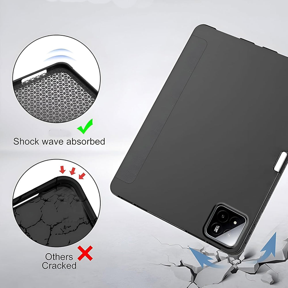Case for Xiaomi Pad 7 / 7 Pro, Techsuit, Flex Trifold, Black