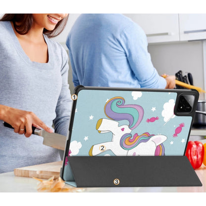 Hülle für Xiaomi Pad 7 / 7 Pro, Techsuit, FoldPro Unicorn, Mehrfarbig