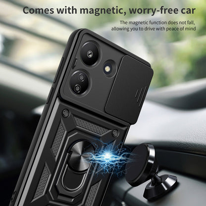 Hülle für Xiaomi Poco C65 / Redmi 13C, Techsuit, CamShield, Schwarz
