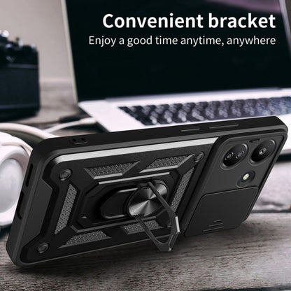Hülle für Xiaomi Poco C65 / Redmi 13C, Techsuit, CamShield, Schwarz