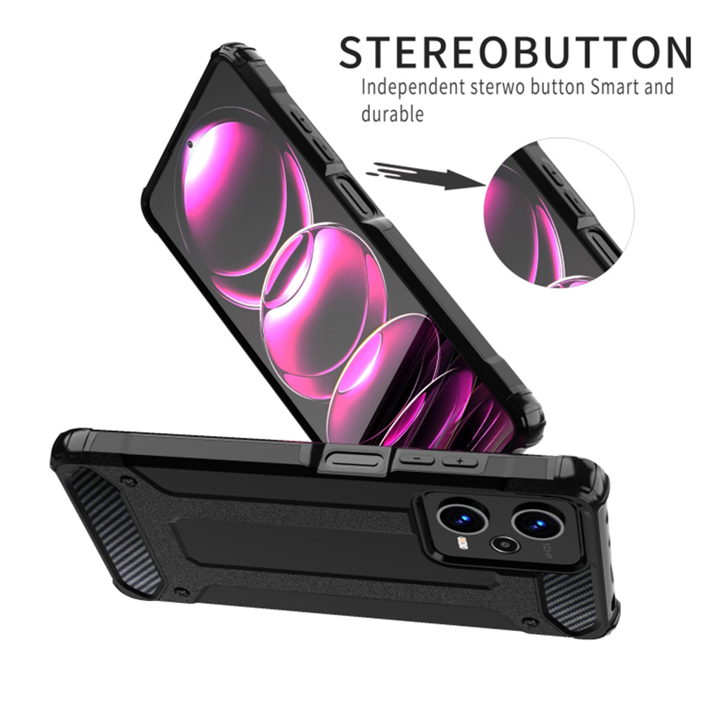 Case for Xiaomi Poco C65 / Redmi 13C, Techsuit, Hybrid Armor, Black