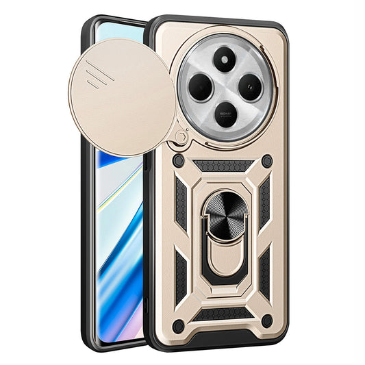 Hülle für Xiaomi Poco C75 / Redmi 14C, Techsuit, CamShield, Goldfarben