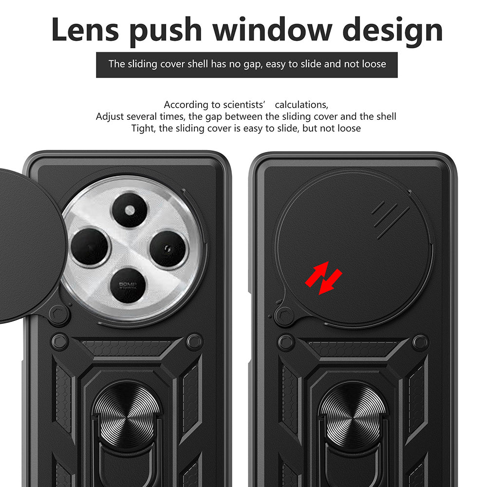 Hülle für Xiaomi Poco C75 / Redmi 14C, Techsuit, CamShield, Grün