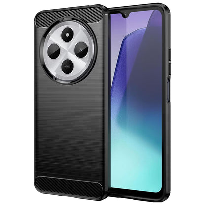 Coque pour Xiaomi Poco C75 / Redmi 14C, Techsuit, Carbone, Noire