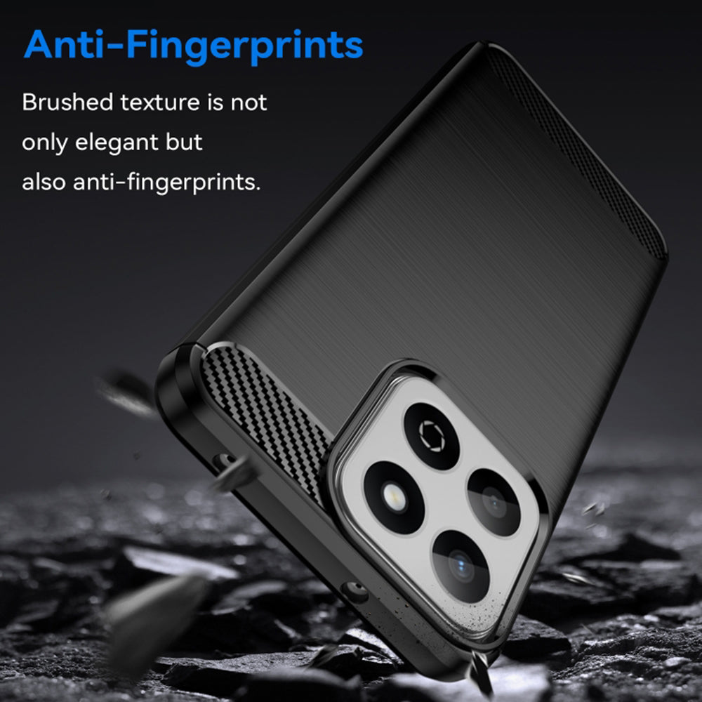 Coque pour Xiaomi Poco C75 / Redmi 14C, Techsuit, Carbone, Noire