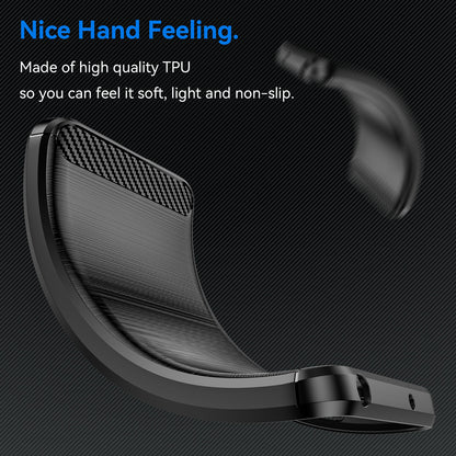 Coque pour Xiaomi Poco C75 / Redmi 14C, Techsuit, Carbone, Noire