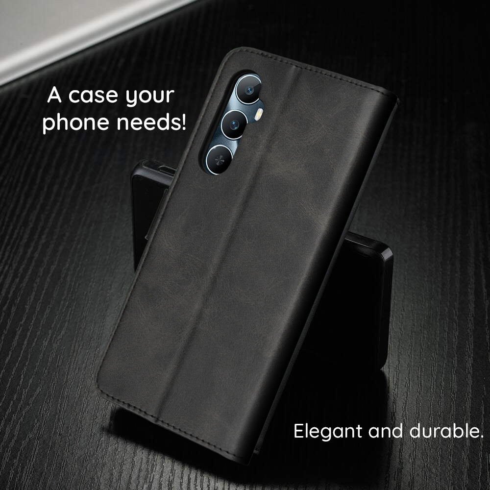 Case for Xiaomi Poco C75 / Redmi 14C, Techsuit, Diary Book, Black