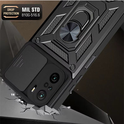 Coque pour Xiaomi Poco F3 / Mi 11i, Techsuit, CamShield, Noire
