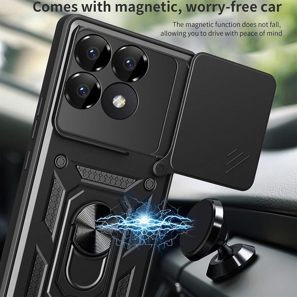 Hülle für Xiaomi Poco F6 Pro, Techsuit, CamShield, Rosa