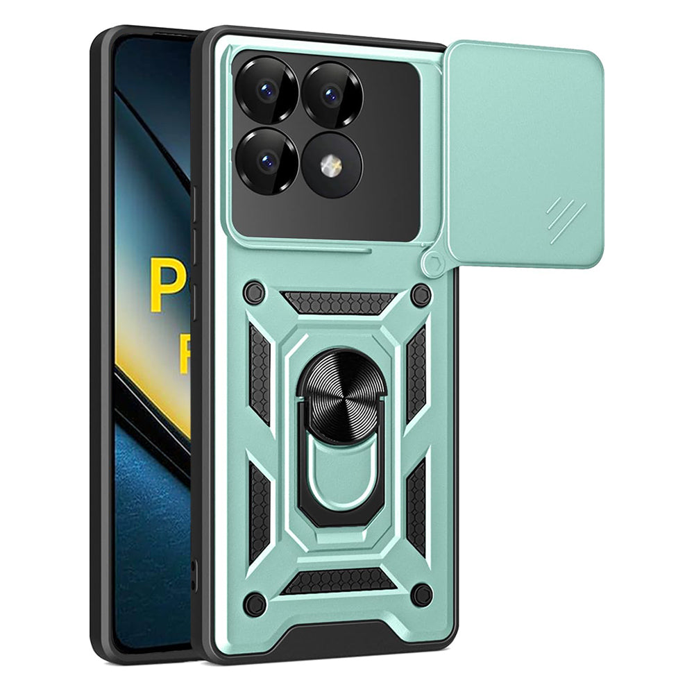 Hülle für Xiaomi Poco F6 Pro, Techsuit, CamShield, Grün