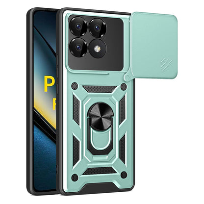 Hülle für Xiaomi Poco F6 Pro, Techsuit, CamShield, Grün