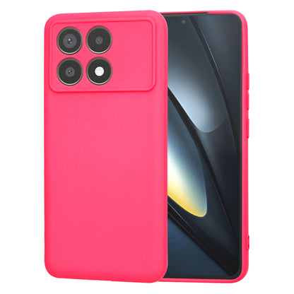 Hülle für Xiaomi Poco F6 Pro, Techsuit, SoftFlex, Dunkelrosa