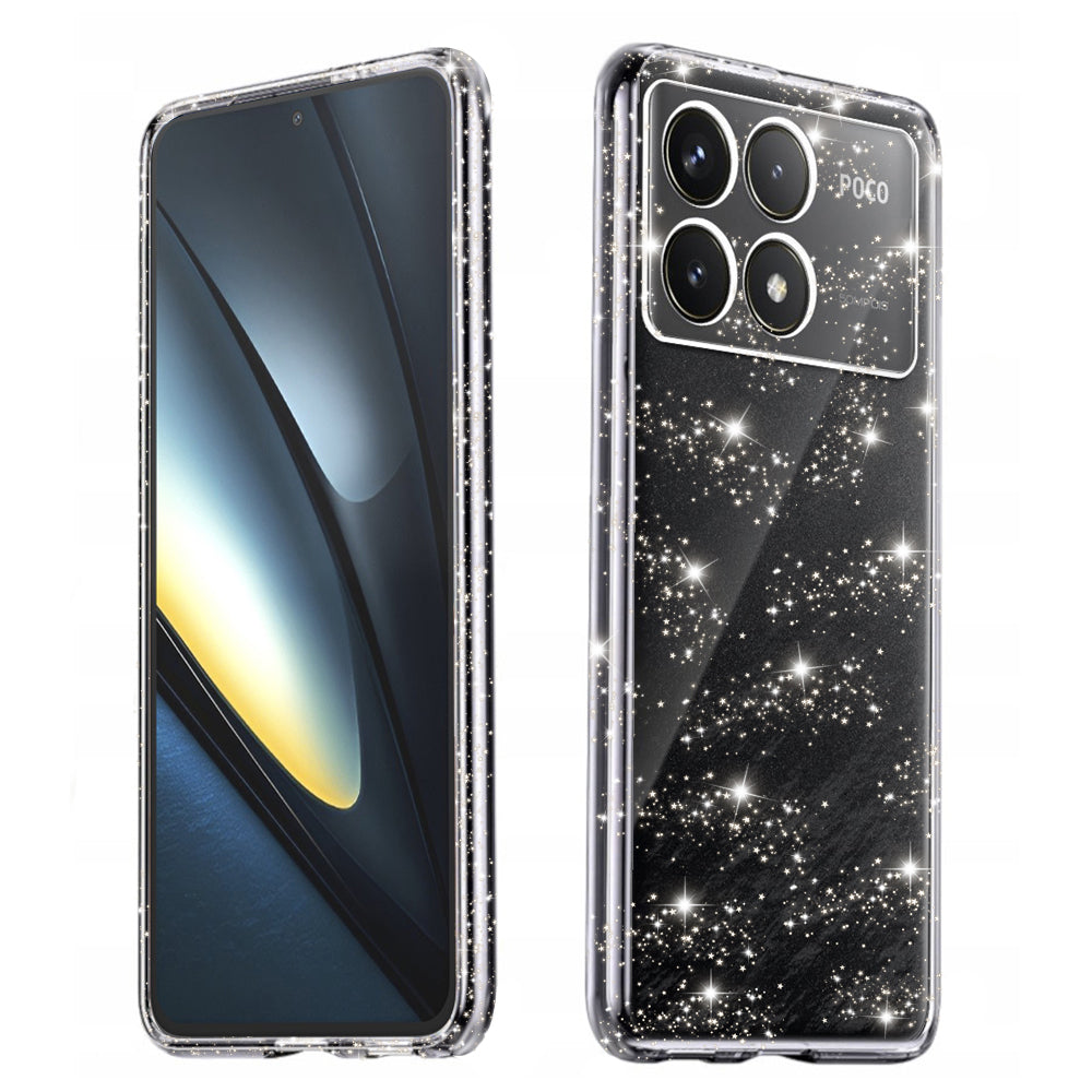 Coque pour Xiaomi Poco F6 Pro, Techsuit, SparkleSkin, Transparente
