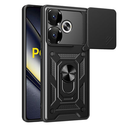Hülle für Xiaomi Poco F6, Techsuit, CamShield, Schwarz